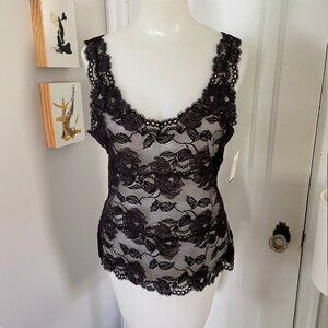 Josie Natori Lace Tank Top NWT | Size Large